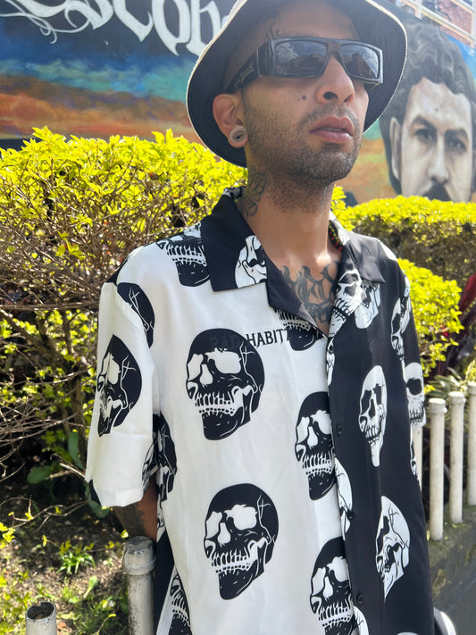 Skull button up